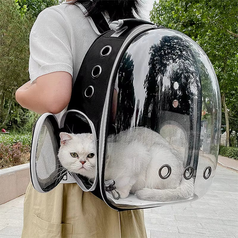 Space Pet Backpack - Premium Breathable Cat Carrier for Travel and Comfort