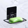 Wall-Mounted Stainless Steel Soap Rack with Drainage Shelf for Bathroom