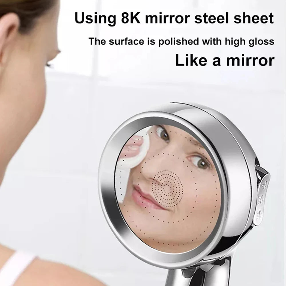 Turbocharged High Pressure Shower Head With 3 adjustable modes Rainfall Shower,Rainfall Spray For Bathroom Accessories
