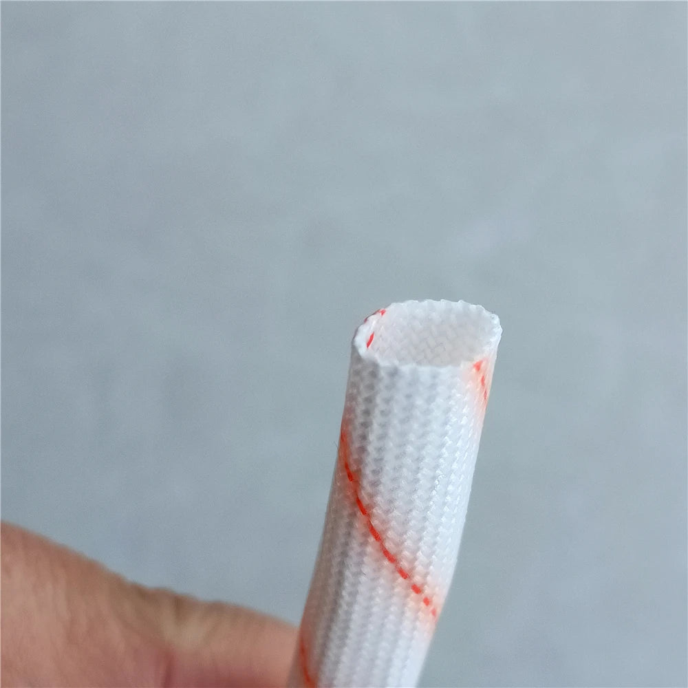 1/3/5meters 3mm-16mm High Temperature Insulating Wire Tubes Yellow Wax Fiberglass Sleeving Casing Pipe Waterproof