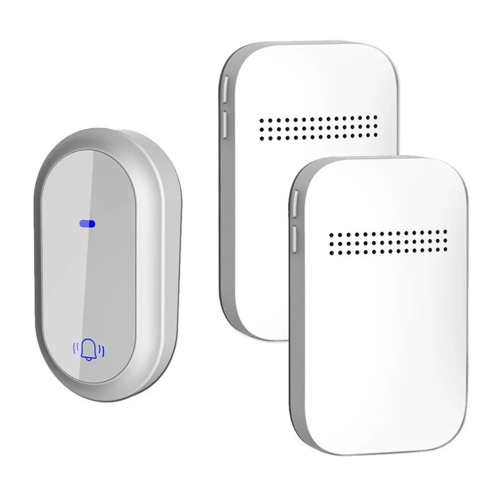 Outdoor Waterproof Long-Distance Self Powered Wireless Doorbell Without Battery Household RF433 Kinetic Door Bell