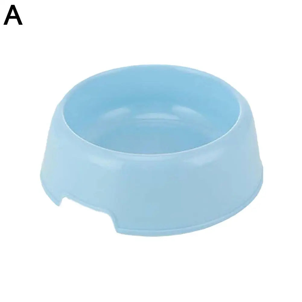 Pet Supplies Candy Colored Plastic Dog Bowl Cat Bowl Pet Cat Tableware Single Small
