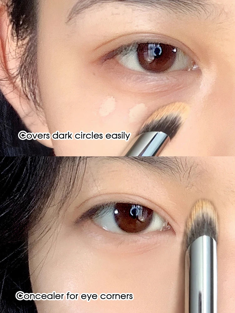 Finger belly thumb concealer brush cover pimple print spots round head soft hair concealer makeup brush do not eat powder nose s