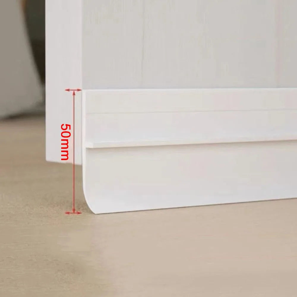 PVC Door Bottom Seal Strip Under Door Weatherstrip Sealing Strips Draft Stopper Door Seal Anti-Cold Gap Blocker Windproof