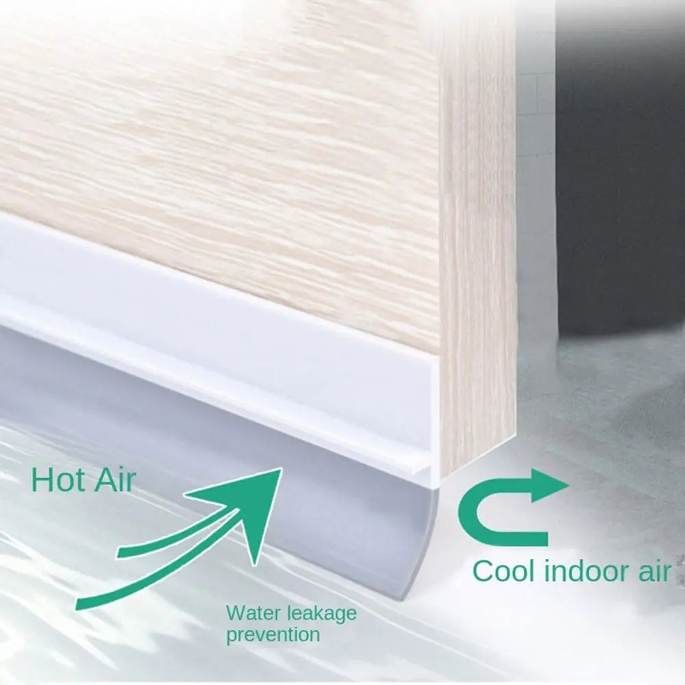 PVC Door Bottom Seal Strip Under Door Weatherstrip Sealing Strips Draft Stopper Door Seal Anti-Cold Gap Blocker Windproof