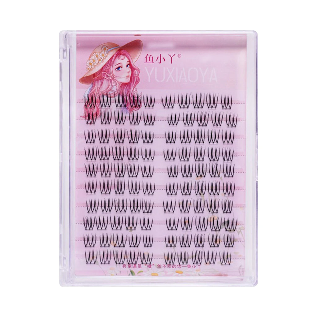 DIY U shaped Resuable Lashes Spiky Cluster Eyelash Extensions For Korean Kpop Girl Eye Makeup Tool 10 Rows