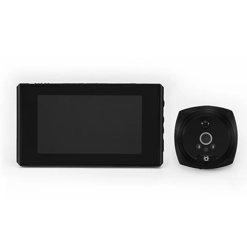 4.5 Inch Intelligent Video Doorbell Digital Peephole Door Viewer Camera with 145 Degree Angle PIR Night Vision Motion Detection