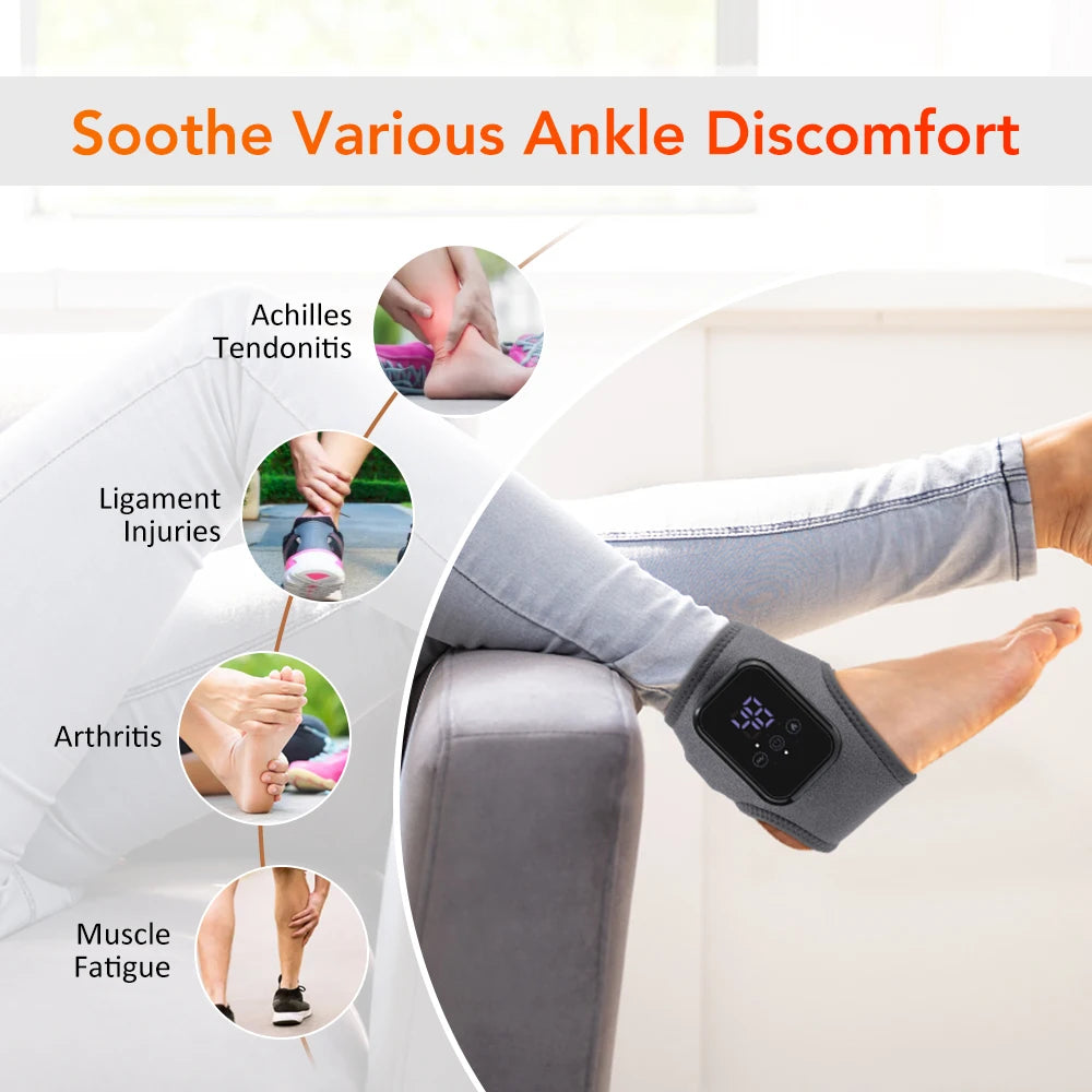 Wireless Neck Heating Pad Electric Vibration Massage Heated Neck Wrap for Neck & Shoulder Rechargeable Neck Warmer Portable