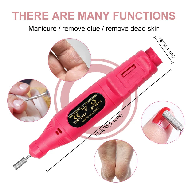 Acrylic Nail Kit for Beginner Professional Nails Kit Acrylic Set with Drill and U V Light 6 Colors Acrylic Powder Nail Art