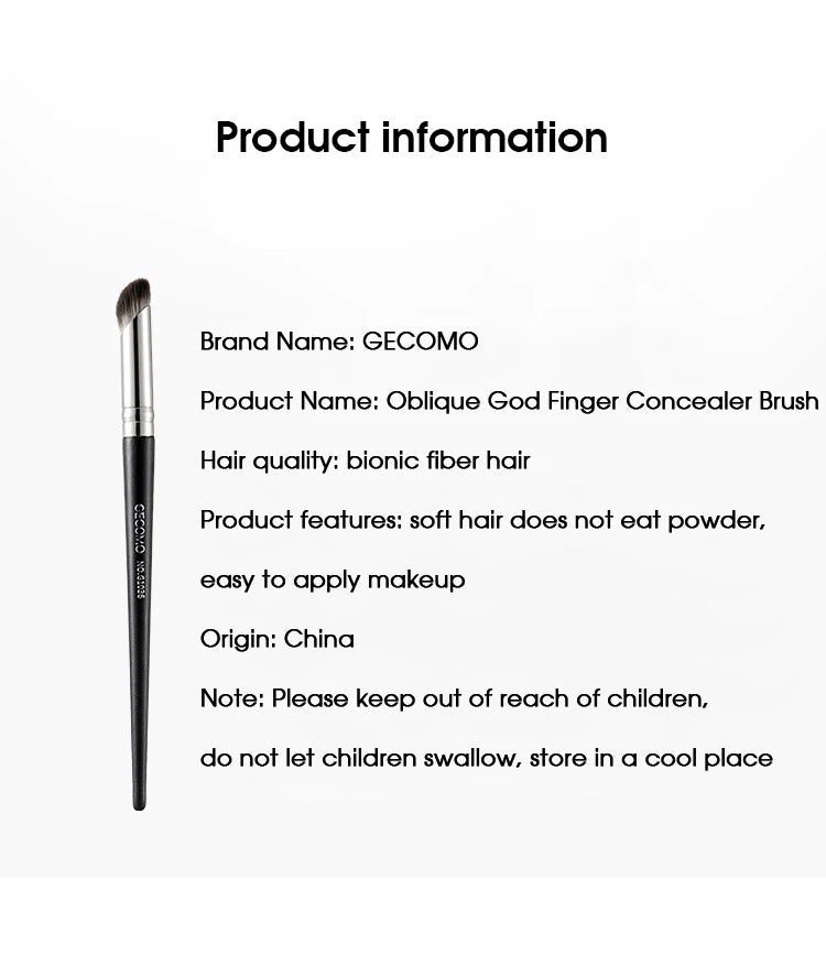 Finger belly thumb concealer brush cover pimple print spots round head soft hair concealer makeup brush do not eat powder nose s