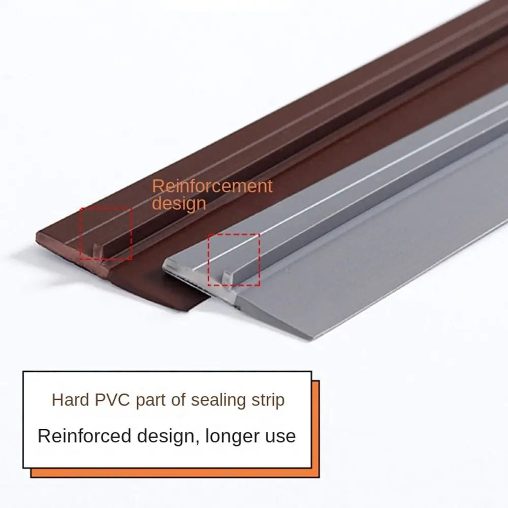 PVC Door Bottom Seal Strip Under Door Weatherstrip Sealing Strips Draft Stopper Door Seal Anti-Cold Gap Blocker Windproof