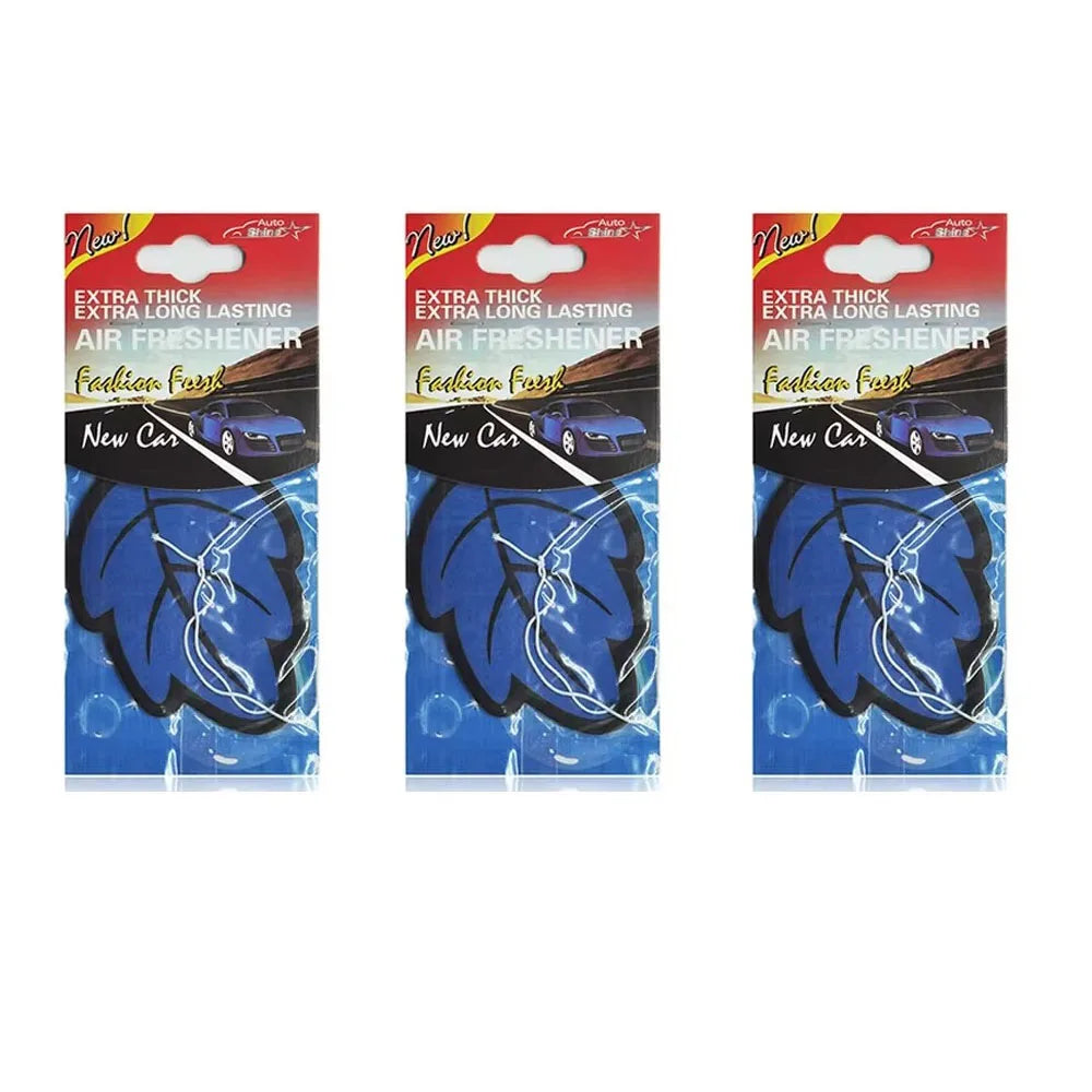 3/6/10Pcs Car Air Freshener Natural ScentedTea Paper Auto Hanging Vanilla Perfume Fragrance Leaf Shape Car Accessories Indoor