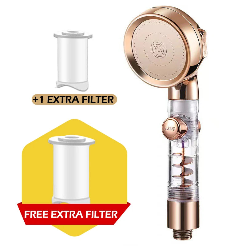 Turbocharged High Pressure Shower Head With 3 adjustable modes Rainfall Shower,Rainfall Spray For Bathroom Accessories