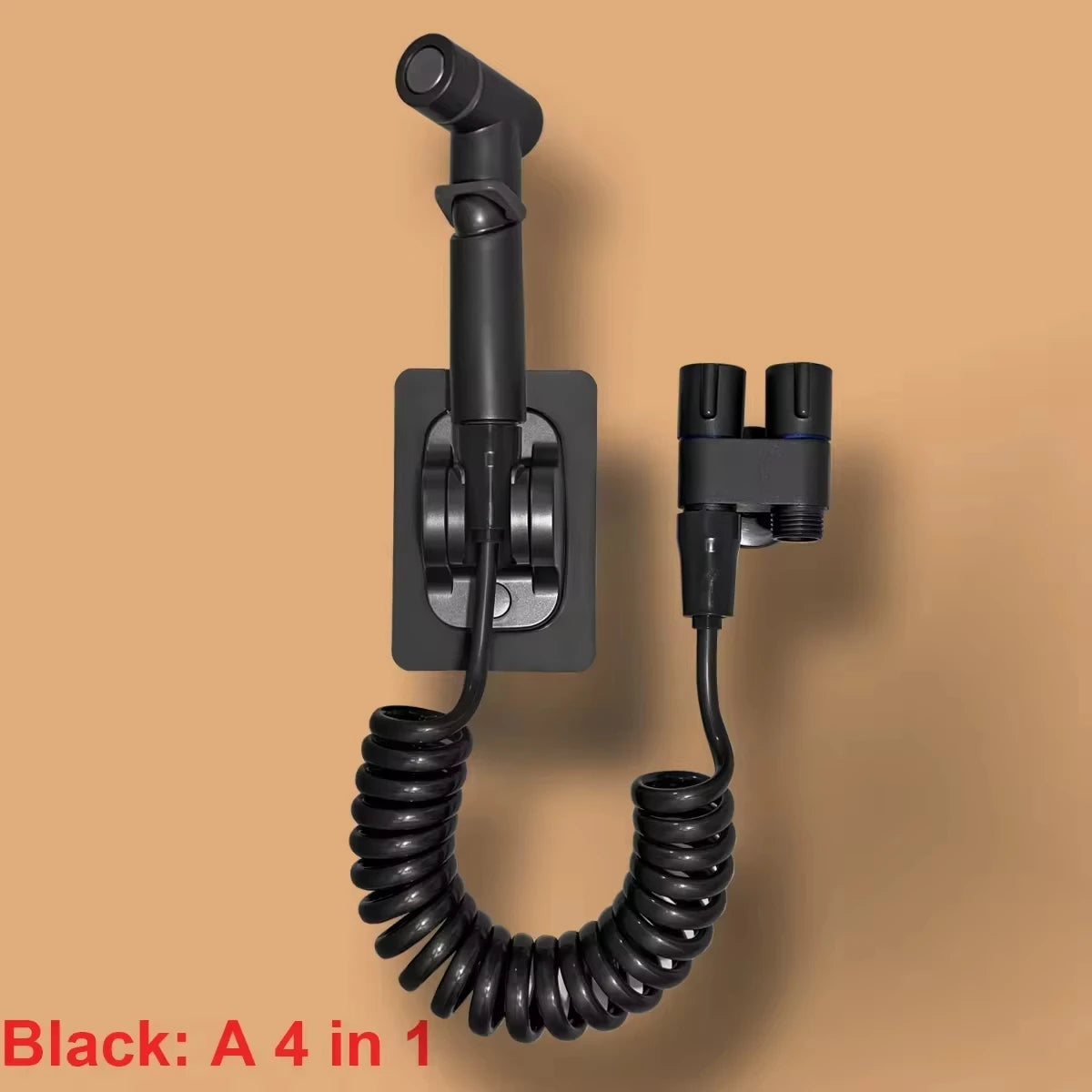 Toilet cleaning gun set one inlet and two outlet angle valve booster gun bathroom accessories faucet extender