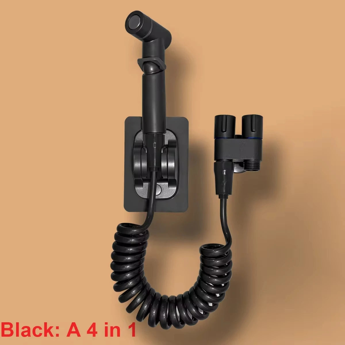 Toilet cleaning gun set one inlet and two outlet angle valve booster gun bathroom accessories faucet extender