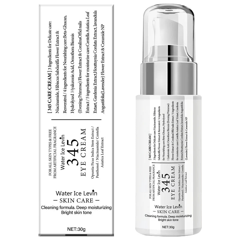 345 Series Skincare Products Eye Cream & Serum & Face Cream Set Effective Lifting Hydrates And Moisturizes, Repairs Dark Circles