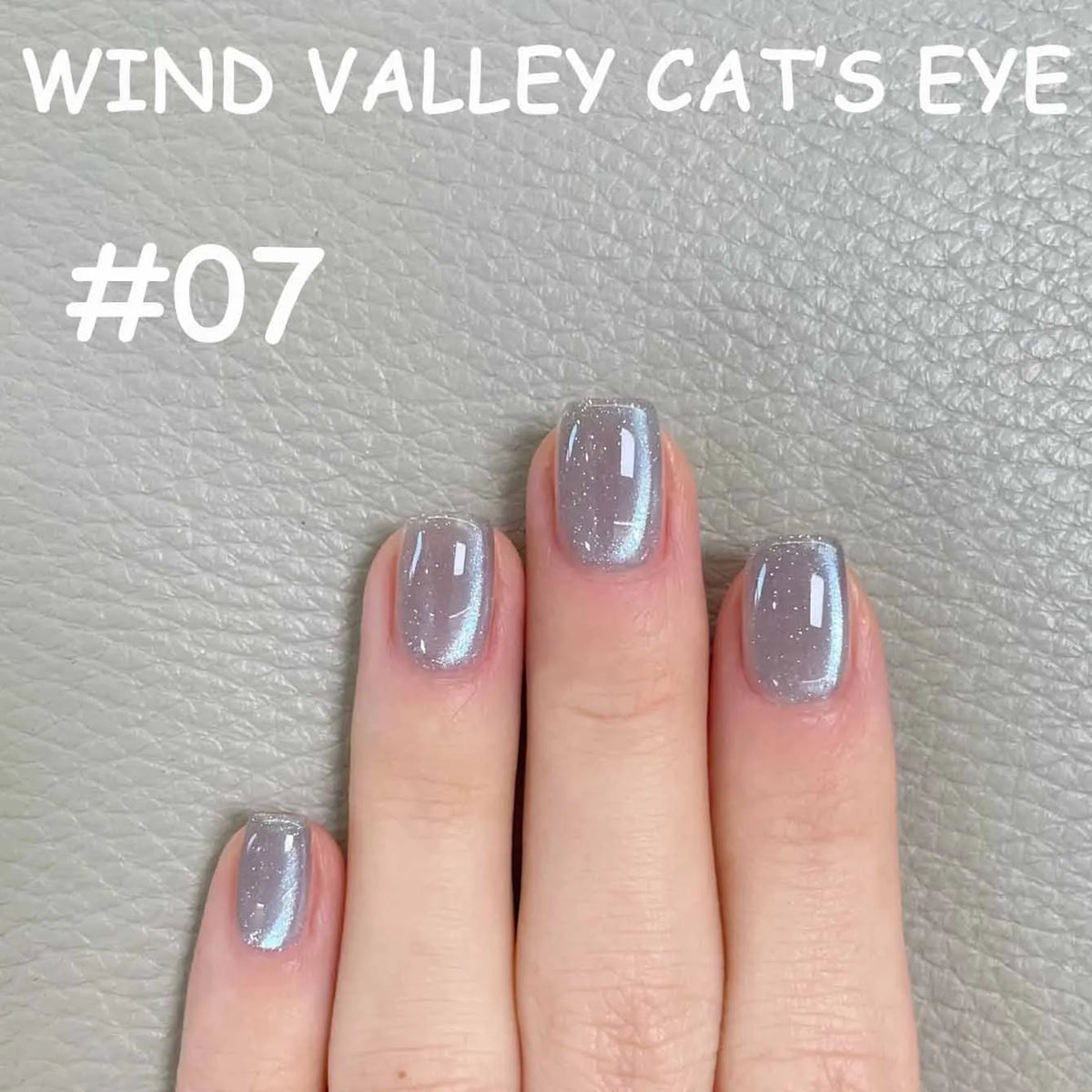 MN 2026 Valley of Wind Cat Eye Gel Nail Polish Icy Blue Pink Tone with Glass Beads Satin Porcelain White Fine Magnetic Powder