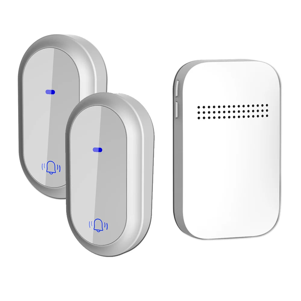 Outdoor Waterproof Long-Distance Self Powered Wireless Doorbell Without Battery Household RF433 Kinetic Door Bell