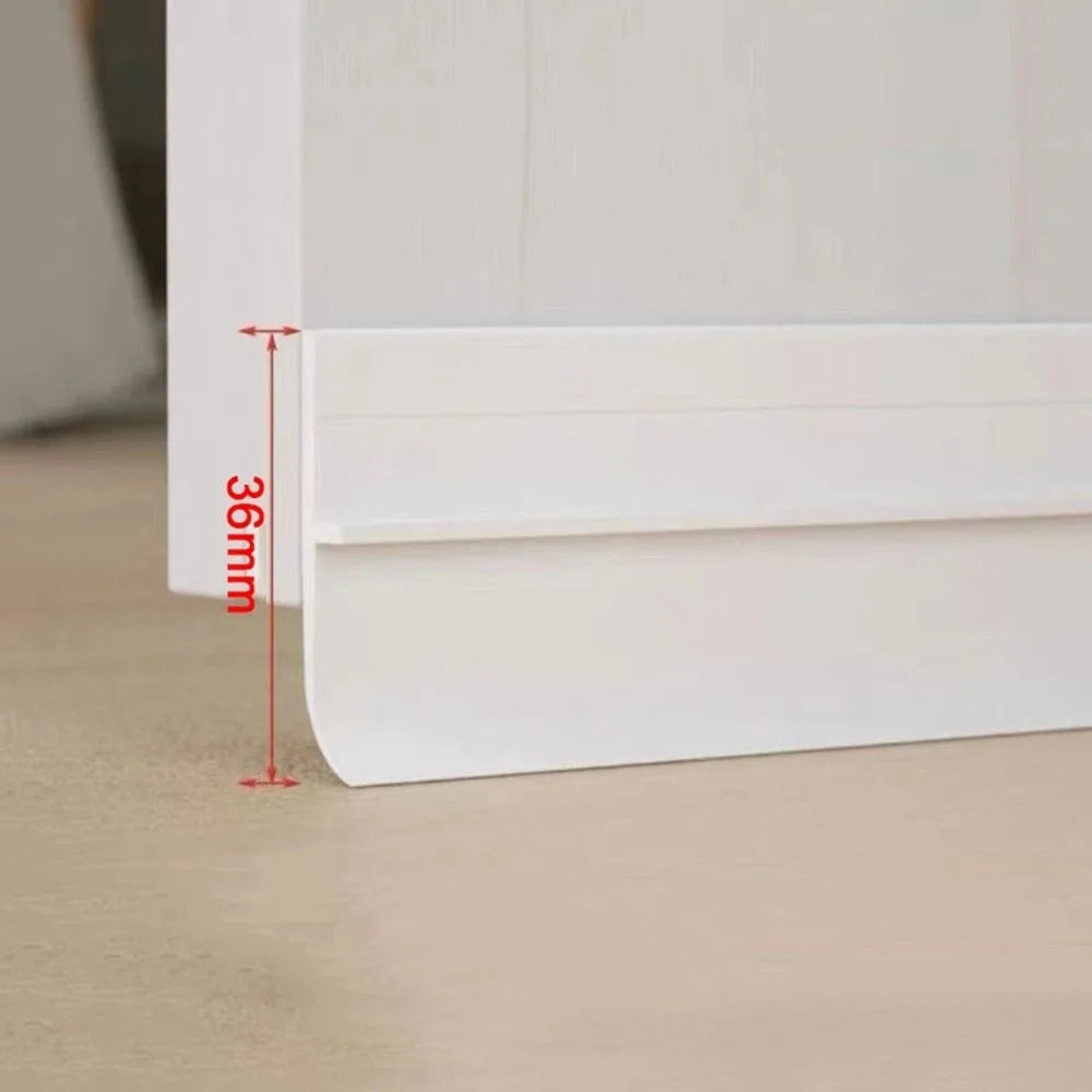 PVC Door Bottom Seal Strip Under Door Weatherstrip Sealing Strips Draft Stopper Door Seal Anti-Cold Gap Blocker Windproof