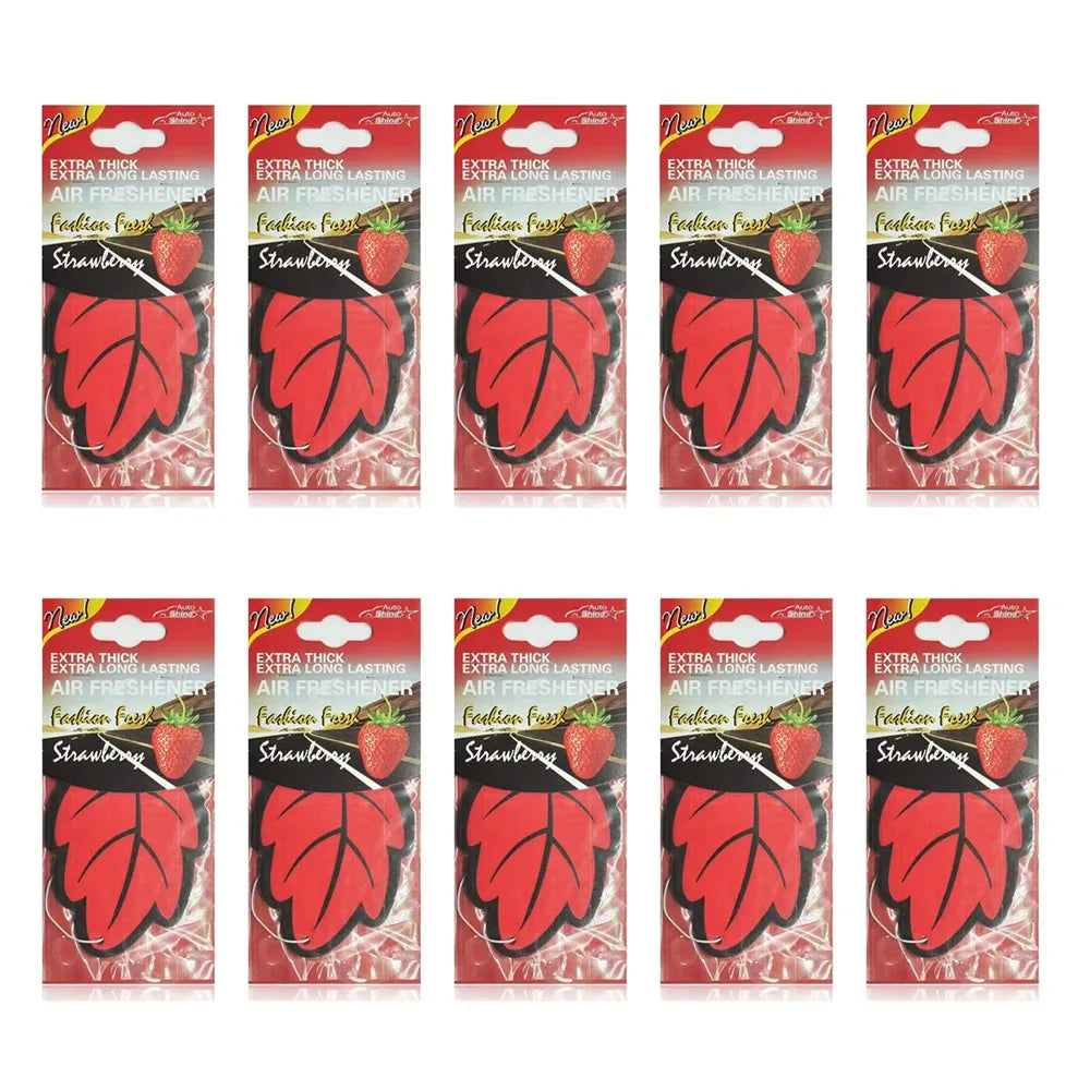 3/6/10Pcs Car Air Freshener Natural ScentedTea Paper Auto Hanging Vanilla Perfume Fragrance Leaf Shape Car Accessories Indoor