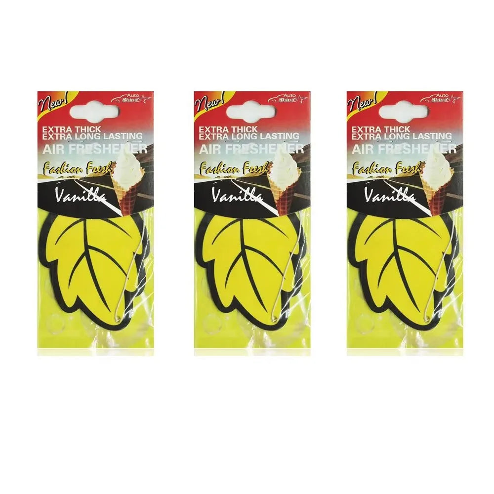 3/6/10Pcs Car Air Freshener Natural ScentedTea Paper Auto Hanging Vanilla Perfume Fragrance Leaf Shape Car Accessories Indoor