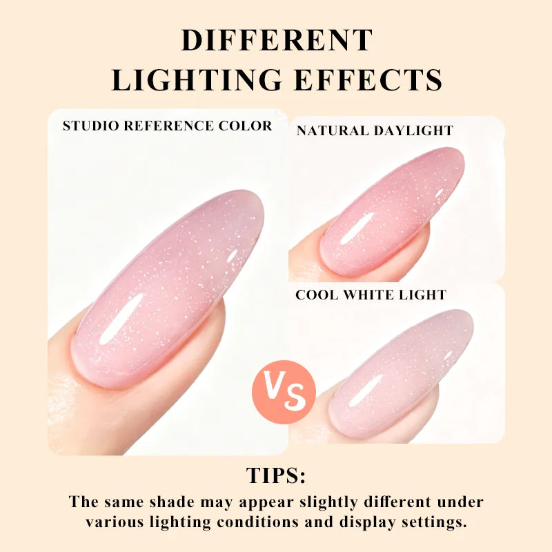 PERFECT COLOR  4-in-1 Builder Nail Gel,20g 12 Colors Rubber Base Gel Polish,Extension for DIY Salon Girls Home,Nail Art Brushes