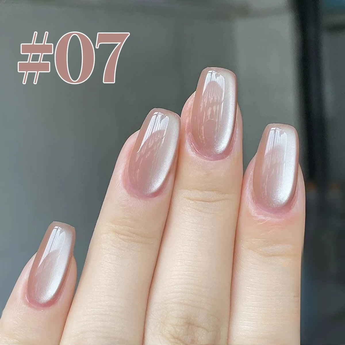 MN 2026 Valley of Wind Cat Eye Gel Nail Polish Icy Blue Pink Tone with Glass Beads Satin Porcelain White Fine Magnetic Powder