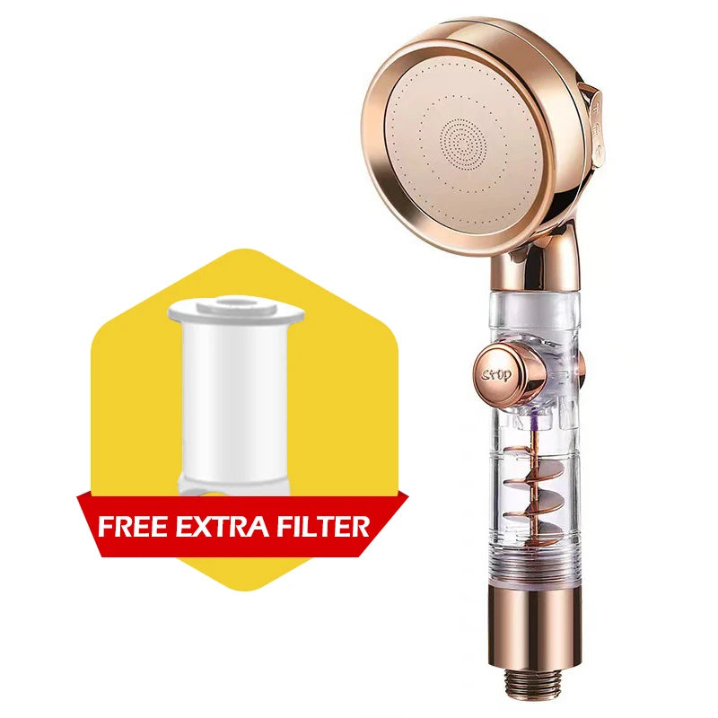 Turbocharged High Pressure Shower Head With 3 adjustable modes Rainfall Shower,Rainfall Spray For Bathroom Accessories