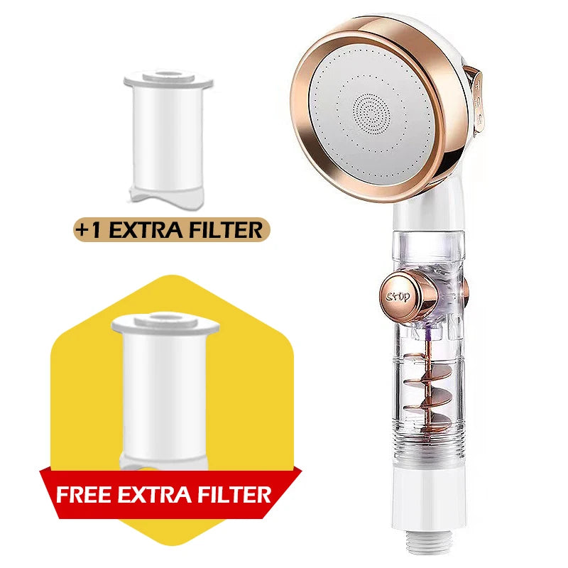 Turbocharged High Pressure Shower Head With 3 adjustable modes Rainfall Shower,Rainfall Spray For Bathroom Accessories