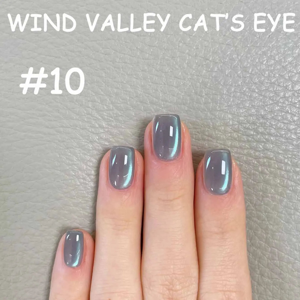 MN 2026 Valley of Wind Cat Eye Gel Nail Polish Icy Blue Pink Tone with Glass Beads Satin Porcelain White Fine Magnetic Powder