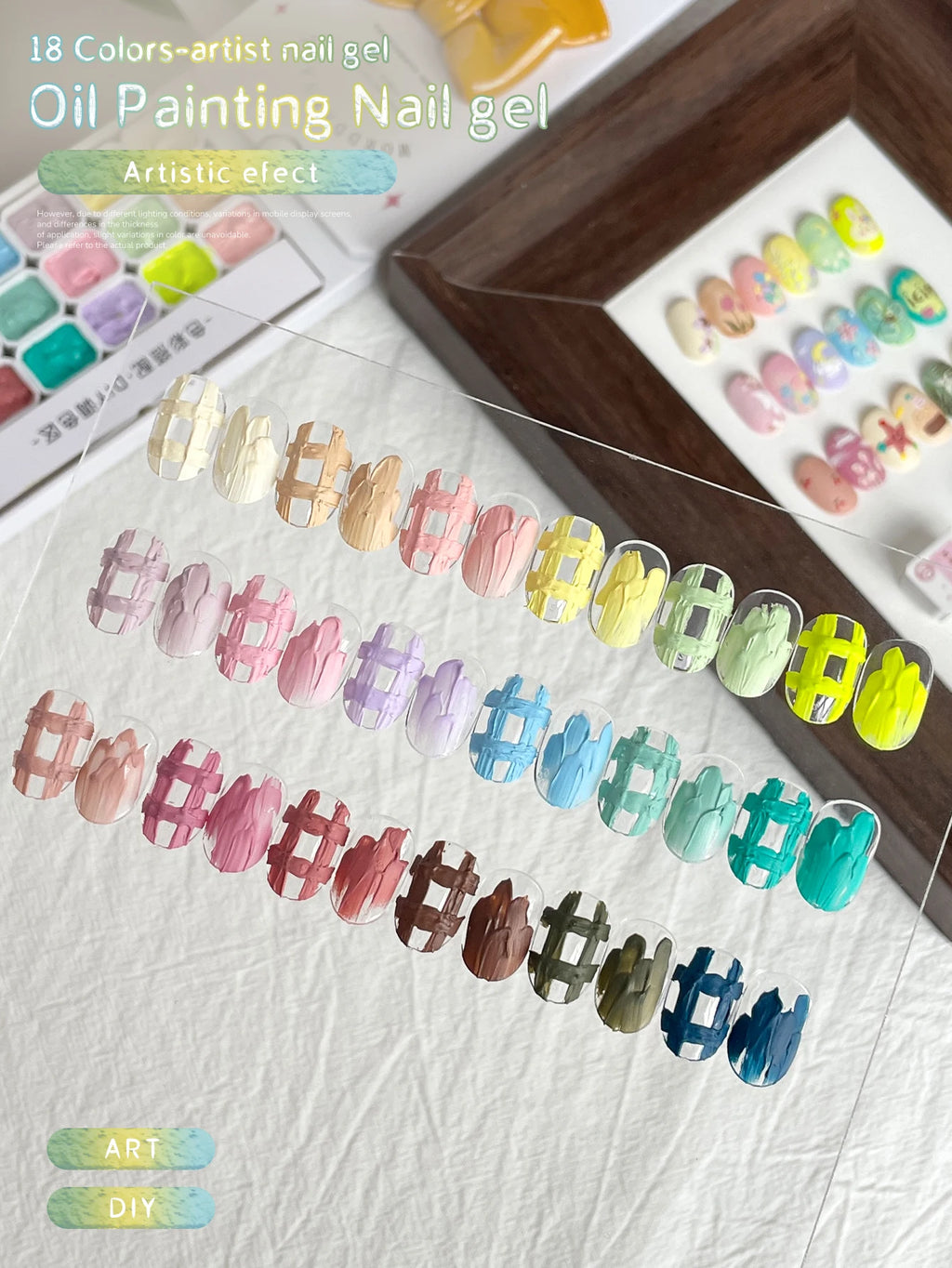 MORDDA 18-Colors Solid Gel Nail Gel Semi Permanent Nail Art Soaking UV LED Gel Christmas Manicure Gift Nail Salon DIY Manicure
