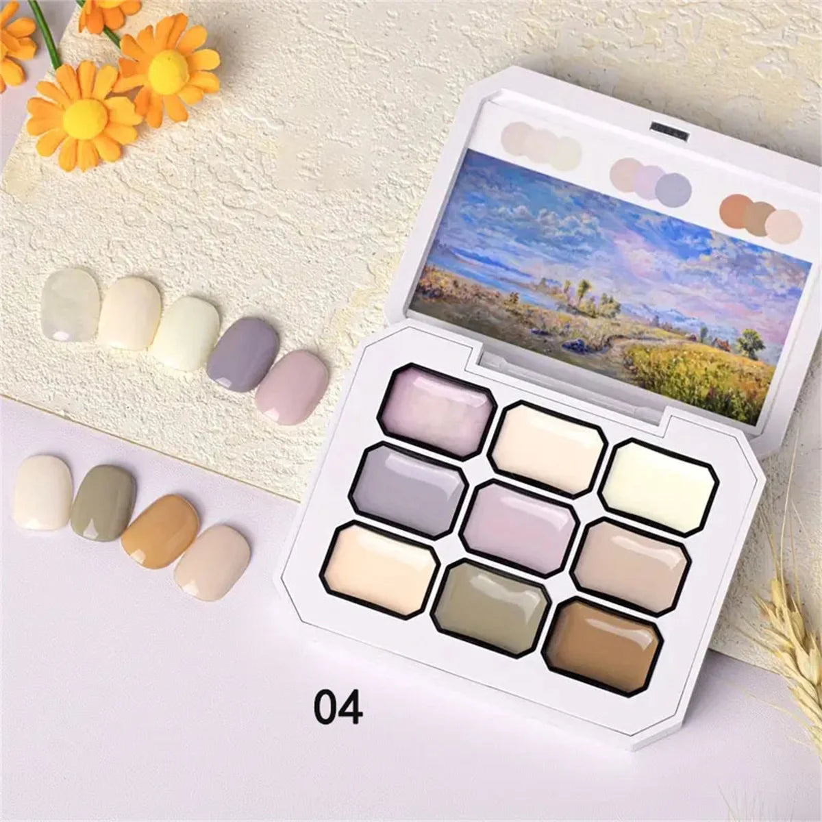 1pc Solid Gel Patting Nail Art Painting Gel Maillard Green Brown Nail Polish Gel Nail French Style Creation Halloween INS Y2K
