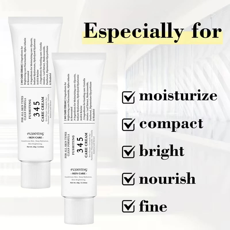 345 Series Skincare Products Eye Cream & Serum & Face Cream Set Effective Lifting Hydrates And Moisturizes, Repairs Dark Circles