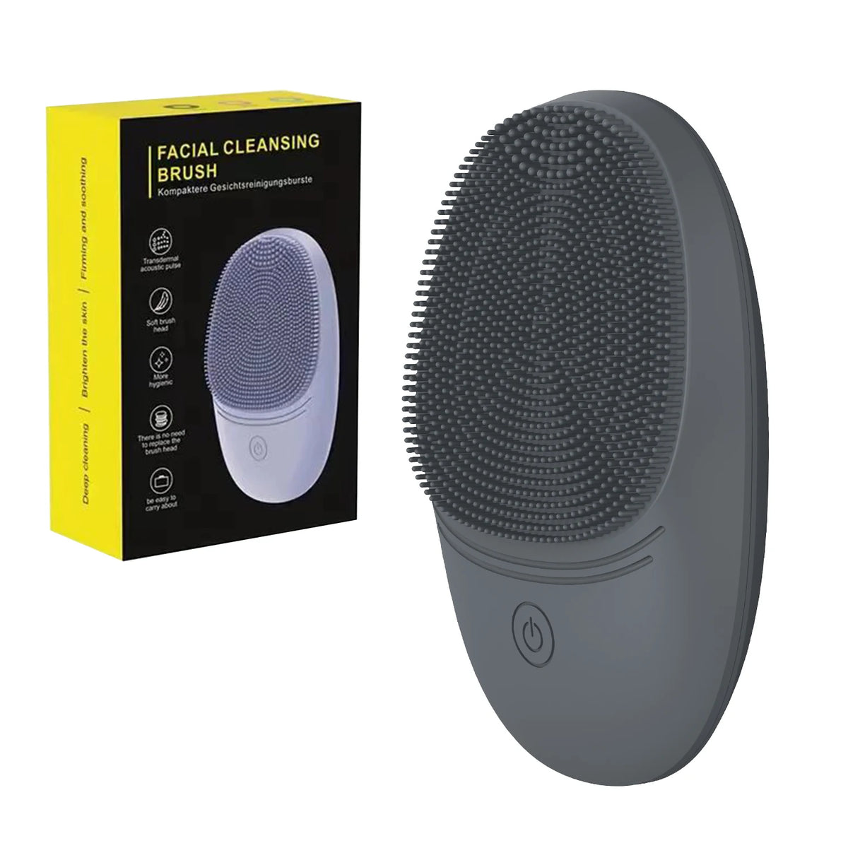 Electric Soft Silicone Facial Cleansing Brush, Cleaning Brush, Sonic Vibration to Remove Makeup, Deep Cleaning.