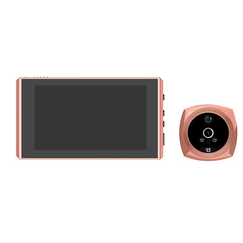 4.5 Inch Intelligent Video Doorbell Digital Peephole Door Viewer Camera with 145 Degree Angle PIR Night Vision Motion Detection