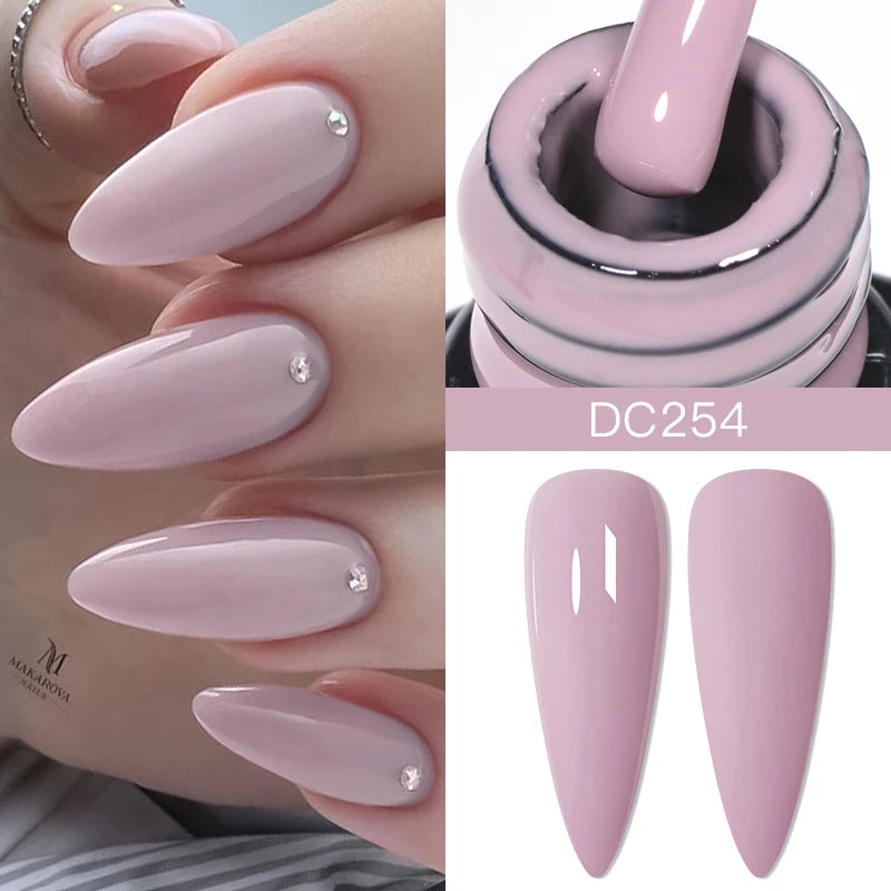 Mtssii 7ml Nude Rubber Base Gel Jelly Pink Transparent Color Gel Nail Polish Nail 2 In 1 Function Art Gel Varnish Soak Off Nails