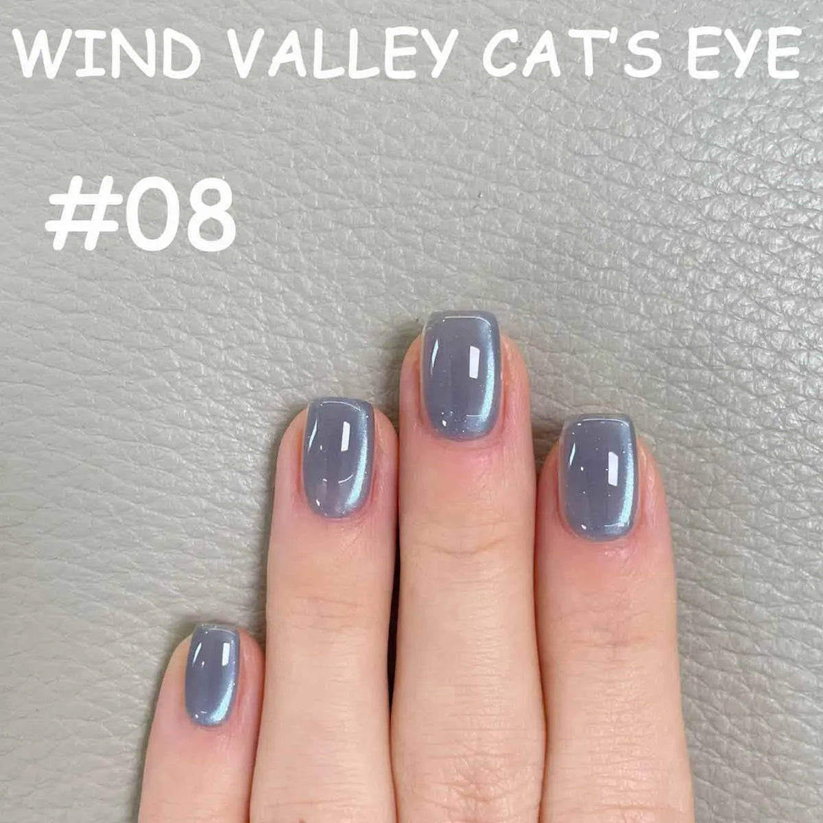 MN 2026 Valley of Wind Cat Eye Gel Nail Polish Icy Blue Pink Tone with Glass Beads Satin Porcelain White Fine Magnetic Powder