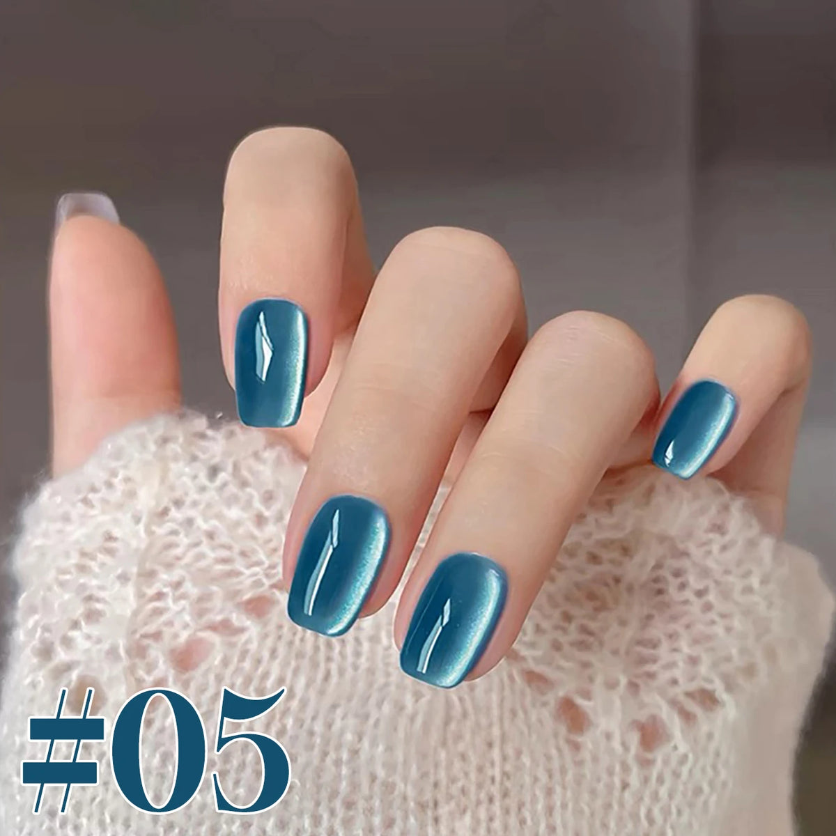 MN 2026 Valley of Wind Cat Eye Gel Nail Polish Icy Blue Pink Tone with Glass Beads Satin Porcelain White Fine Magnetic Powder