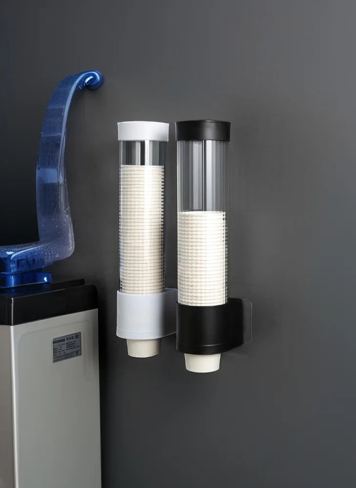 Disposable Cup Extractor Wall Mounting Disposable Paper Cup Dispenser Plastic Cup Holder Dispenser Automatically Drops Cup
