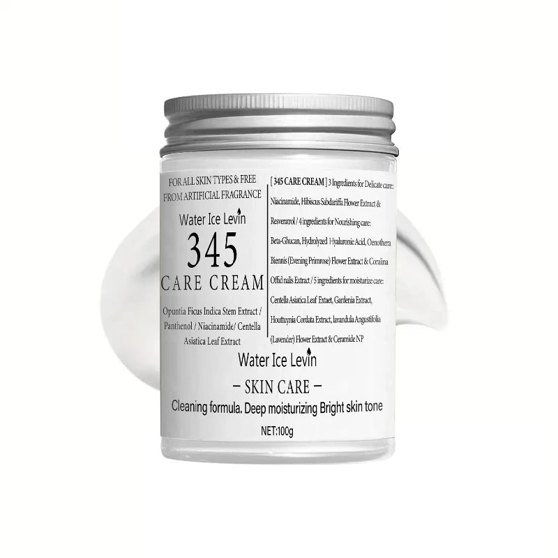 345 Series Skincare Products Eye Cream & Serum & Face Cream Set Effective Lifting Hydrates And Moisturizes, Repairs Dark Circles