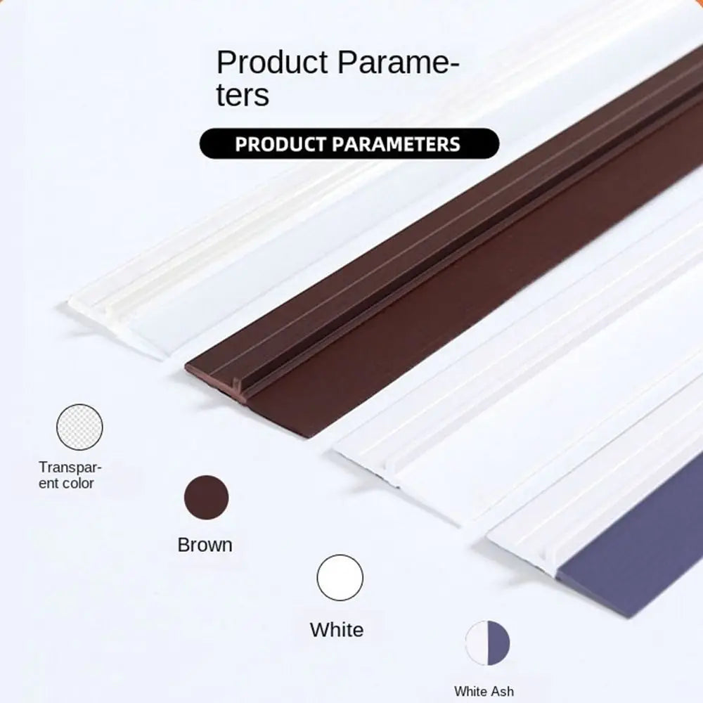 PVC Door Bottom Seal Strip Under Door Weatherstrip Sealing Strips Draft Stopper Door Seal Anti-Cold Gap Blocker Windproof