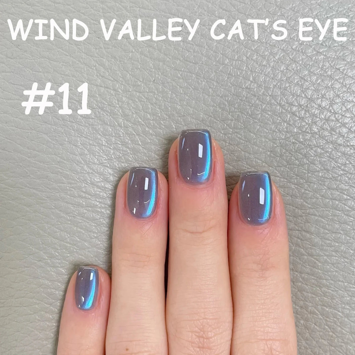 MN 2026 Valley of Wind Cat Eye Gel Nail Polish Icy Blue Pink Tone with Glass Beads Satin Porcelain White Fine Magnetic Powder