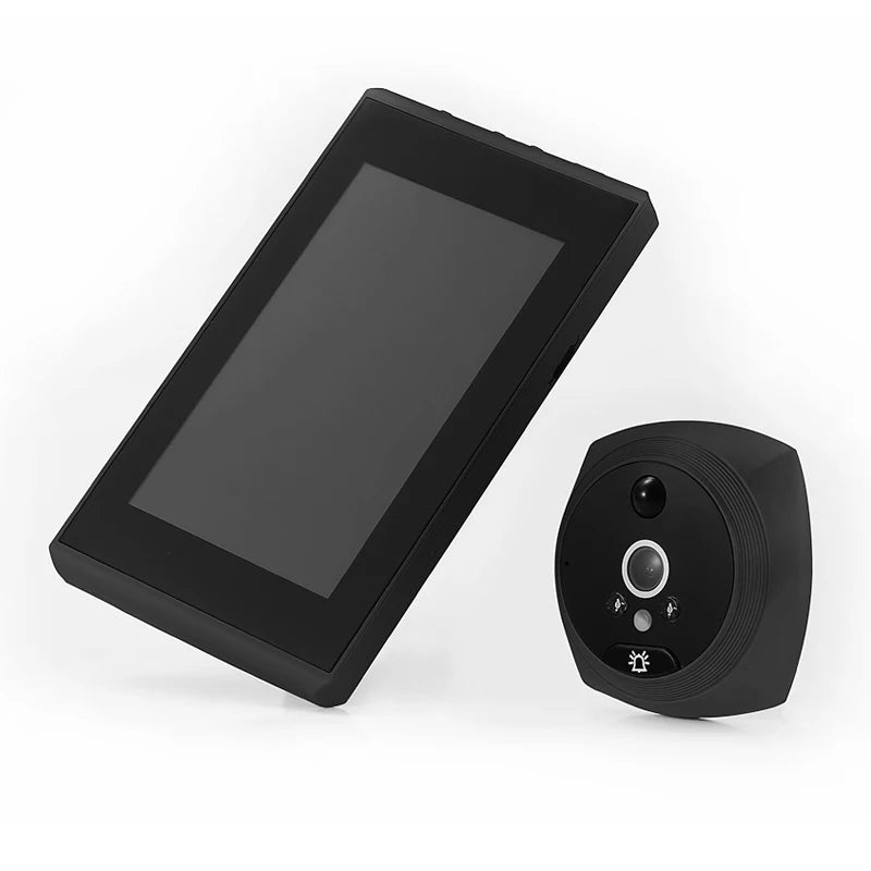 4.5 Inch Intelligent Video Doorbell Digital Peephole Door Viewer Camera with 145 Degree Angle PIR Night Vision Motion Detection
