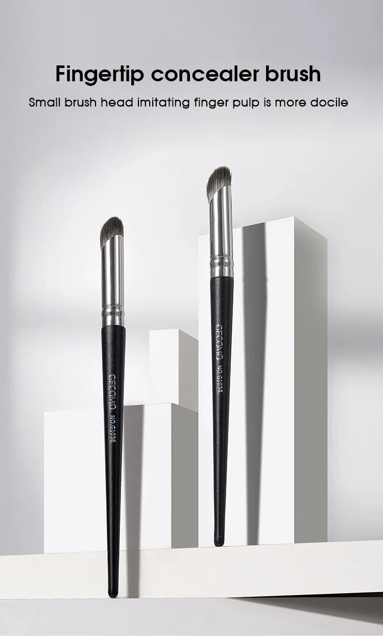 Finger belly thumb concealer brush cover pimple print spots round head soft hair concealer makeup brush do not eat powder nose s
