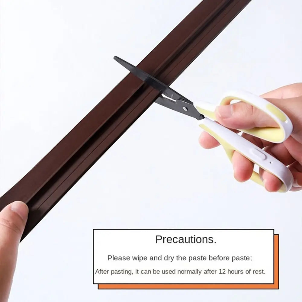 PVC Door Bottom Seal Strip Under Door Weatherstrip Sealing Strips Draft Stopper Door Seal Anti-Cold Gap Blocker Windproof