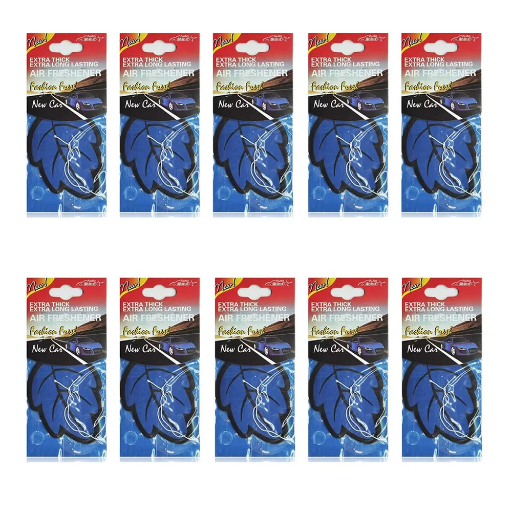 3/6/10Pcs Car Air Freshener Natural ScentedTea Paper Auto Hanging Vanilla Perfume Fragrance Leaf Shape Car Accessories Indoor