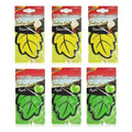 3/6/10Pcs Car Air Freshener Natural ScentedTea Paper Auto Hanging Vanilla Perfume Fragrance Leaf Shape Car Accessories Indoor