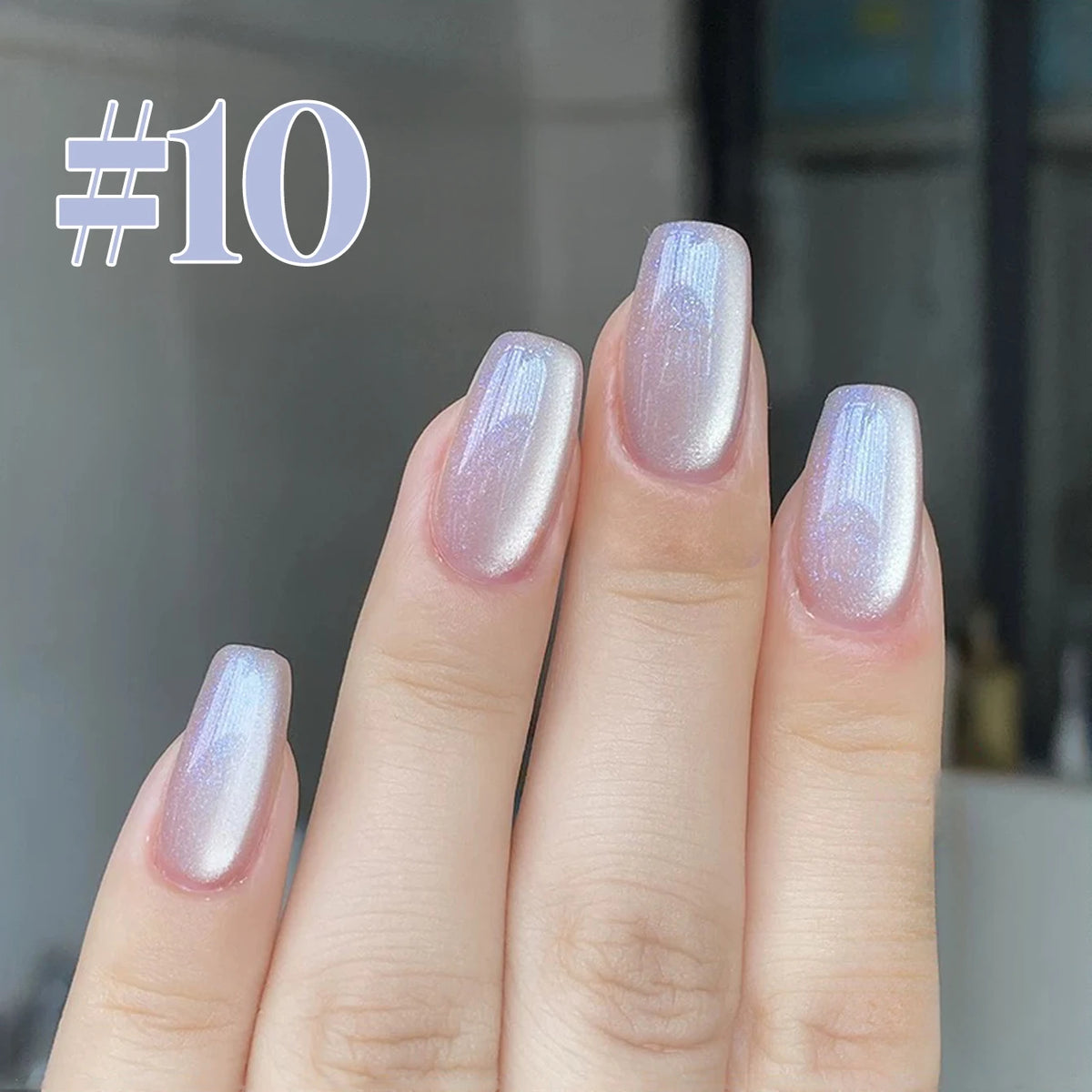 MN 2026 Valley of Wind Cat Eye Gel Nail Polish Icy Blue Pink Tone with Glass Beads Satin Porcelain White Fine Magnetic Powder