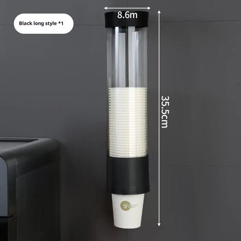 Disposable Cup Extractor Wall Mounting Disposable Paper Cup Dispenser Plastic Cup Holder Dispenser Automatically Drops Cup