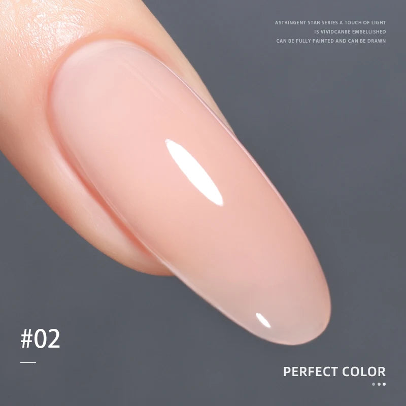 PERFECT COLOR  4-in-1 Builder Nail Gel,20g 12 Colors Rubber Base Gel Polish,Extension for DIY Salon Girls Home,Nail Art Brushes